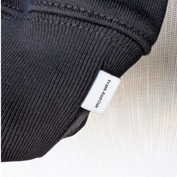 NWT Frank & Oak The French Terry Oversized Hoodie in Black, size L - Picture 4 of 8